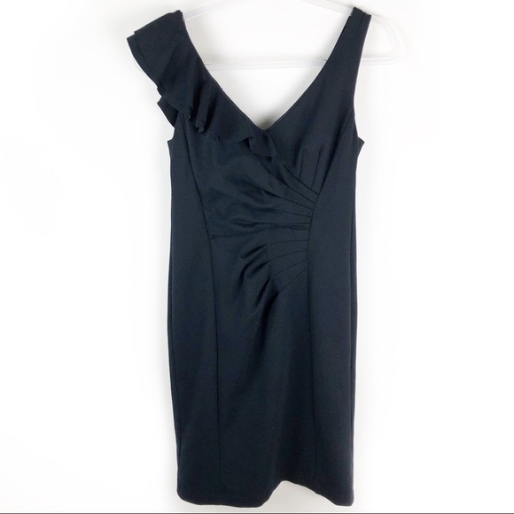 Nanette Lepore Dresses & Skirts - Nanette Lepore- Black some ruffled shoulder dress
